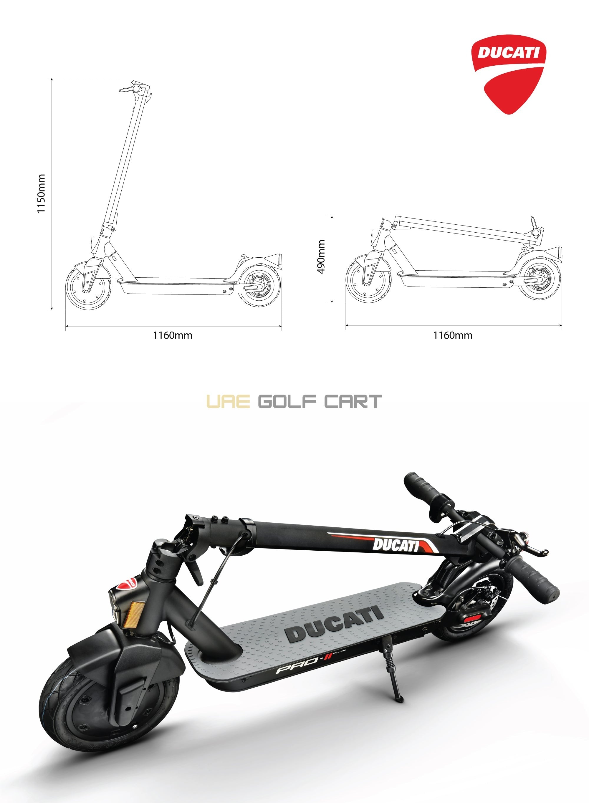 Foldable Electric Scooter 350W Motor 25km/h Speed 280Wh Battery 10in Wheels - Foldable Electric Scooters - Photo 5 | UAE Golf Cart