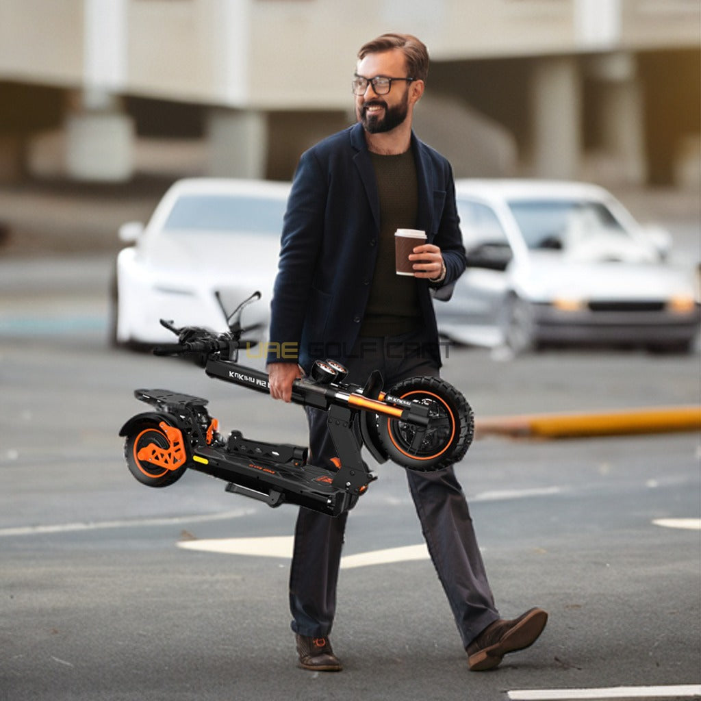 Foldable Electric Scooter 48V 1600W with 11‑inch Off‑Road Tires, Removable Seat, 45 km/h Top Speed, 120 kg Load - Foldable Electric Scooters - Photo 11 | UAE Golf Cart