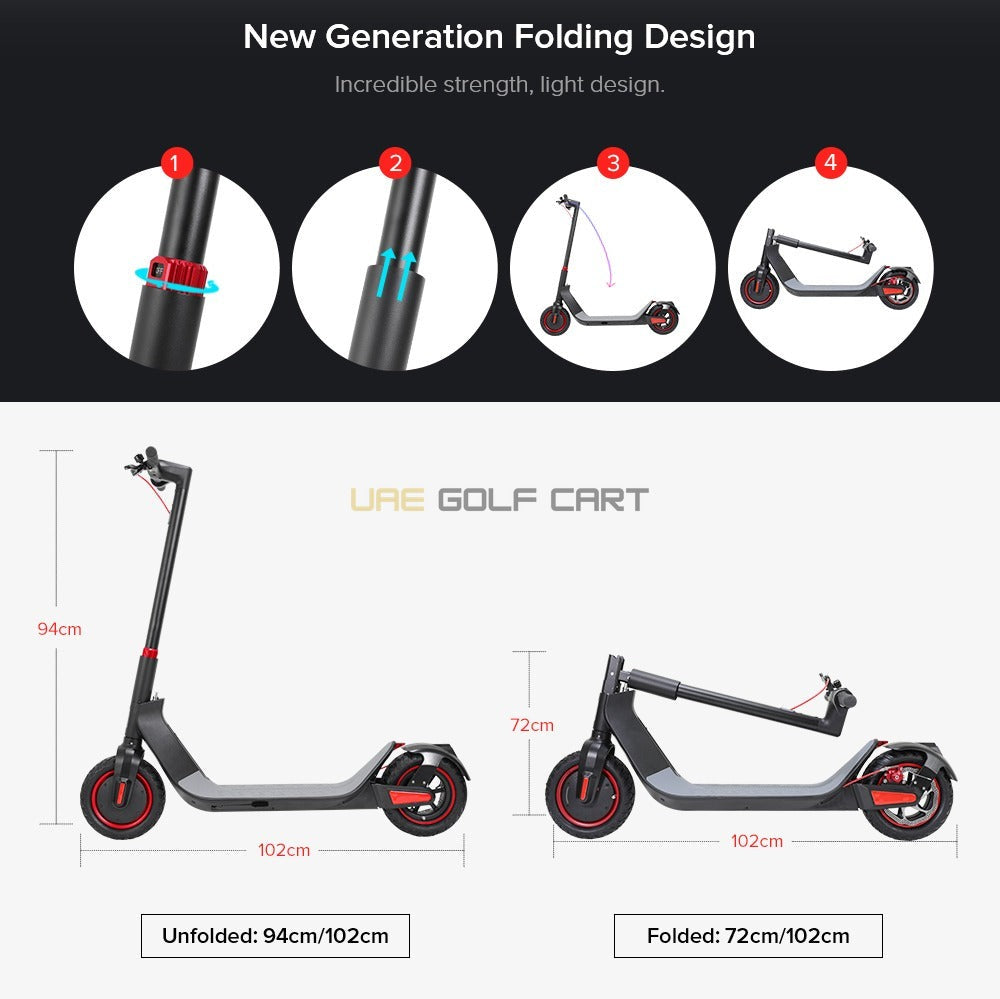 Foldable Electric Scooter 500W Motor 35km/h 25km Range 120kg Capacity - Foldable Electric Scooters - Photo 26 | UAE Golf Cart