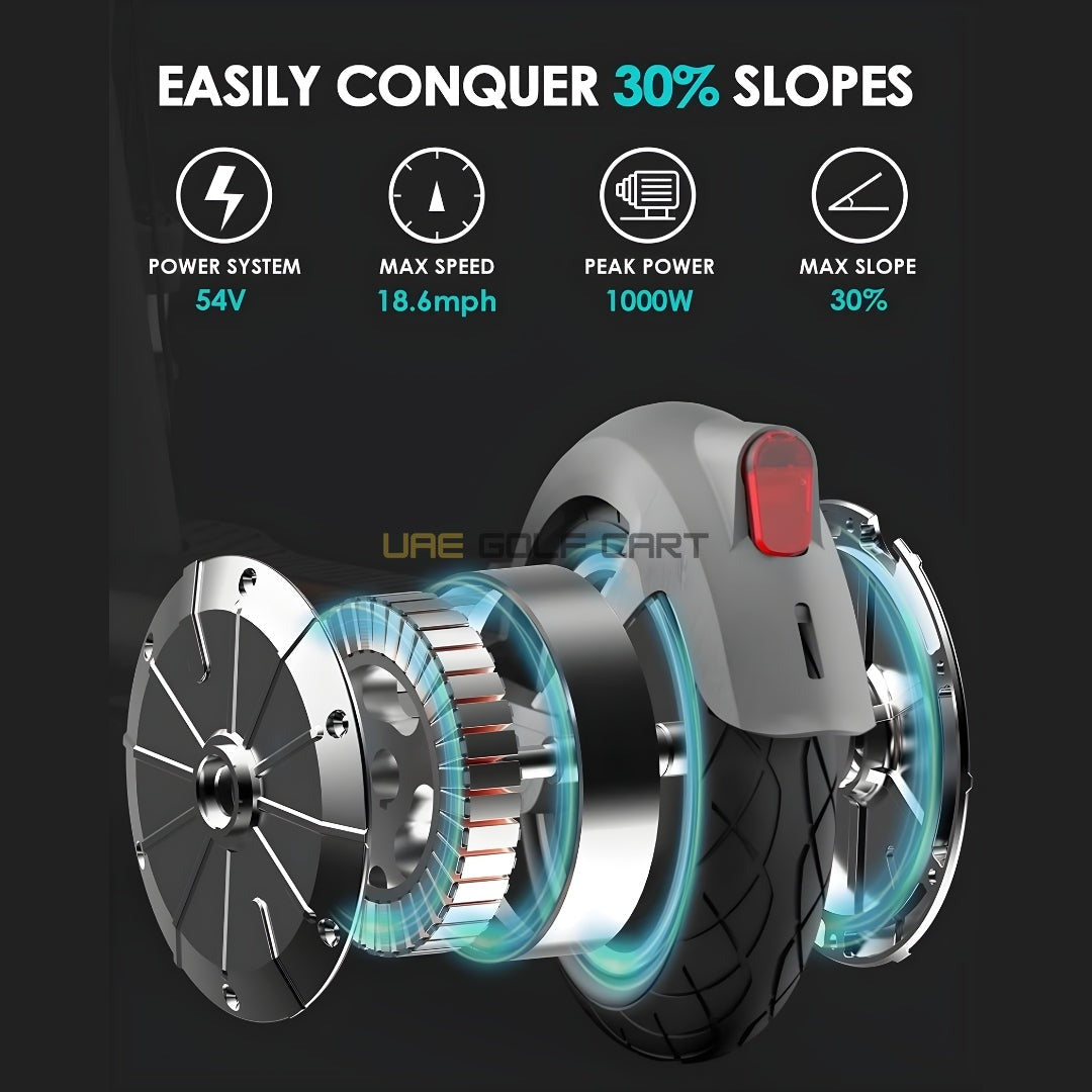 Foldable Electric Scooter for Tall Adults 64V 59 Mile Range 300lb Load IPX5 - Foldable Electric Scooters - Photo 17 | UAE Golf Cart