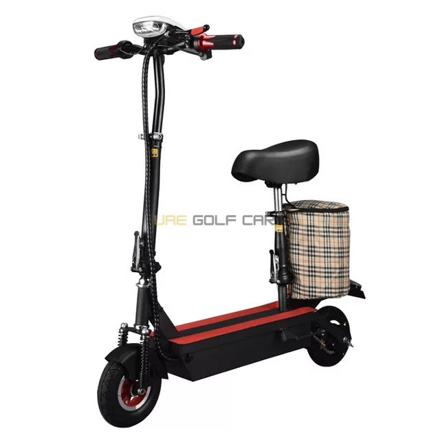 Foldable Electric Scooter with Seat, 250W Motor, 24V 10Ah Battery, 20 km/h Max Speed, 8 inch Wheels, 70 kg Load Capacity - Foldable Electric Scooters | UAE Golf Cart
