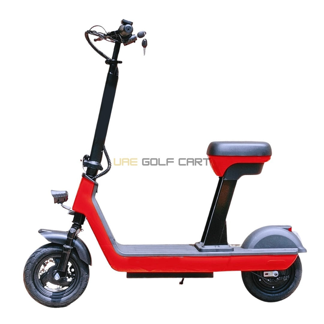 Foldable Runner Electric Scooter 48V with Seat, 250W Motor, 35km Range, 125kg Load - Foldable Electric Scooters | UAE Golf Cart