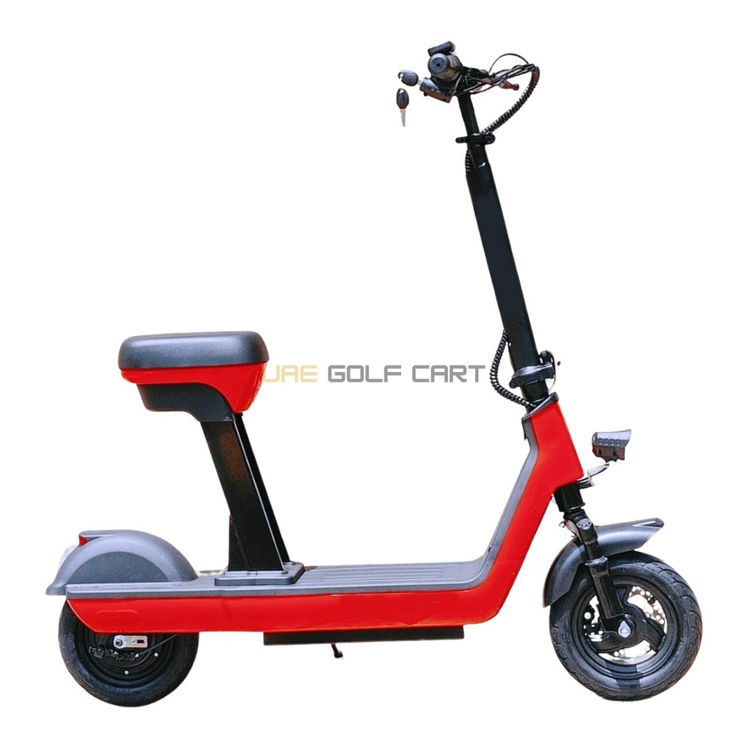 Buy Foldable Runner Electric Scooter 48V with Seat, 250W Motor, 35km Range, 125kg Load - Foldable Electric Scooters at UAE Golf Cart