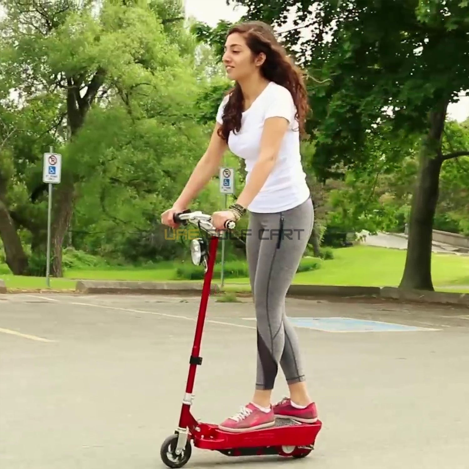 Buy Foldable Solar Powered Electric Scooter with Bluetooth Boombox, 15 km/h Speed, 90 kg Load, 17 kg Weight - Foldable Electric Scooters at UAE Golf Cart