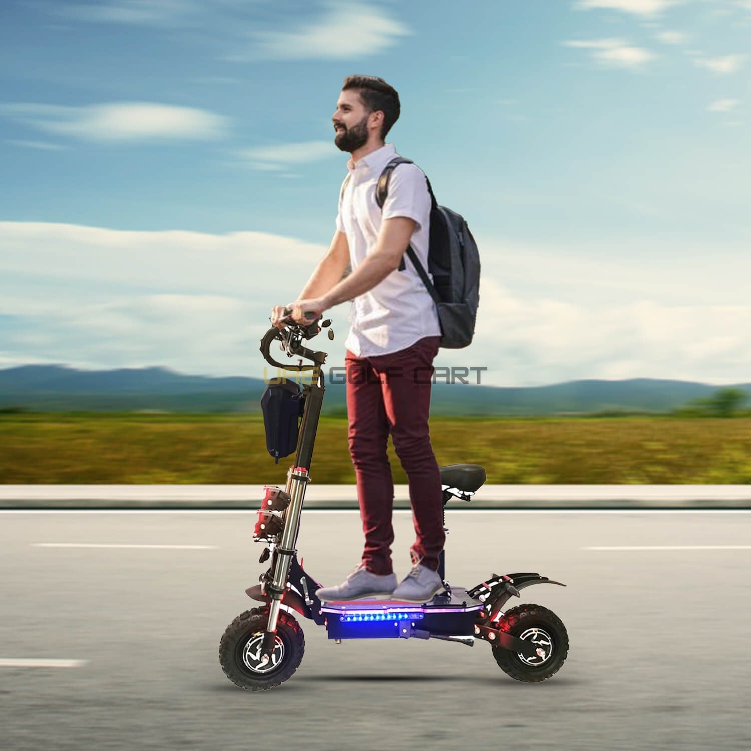 Foldable Speedy Electric Scooter 120 km/h 330 lb Capacity - Foldable Electric Scooters | UAE Golf Cart