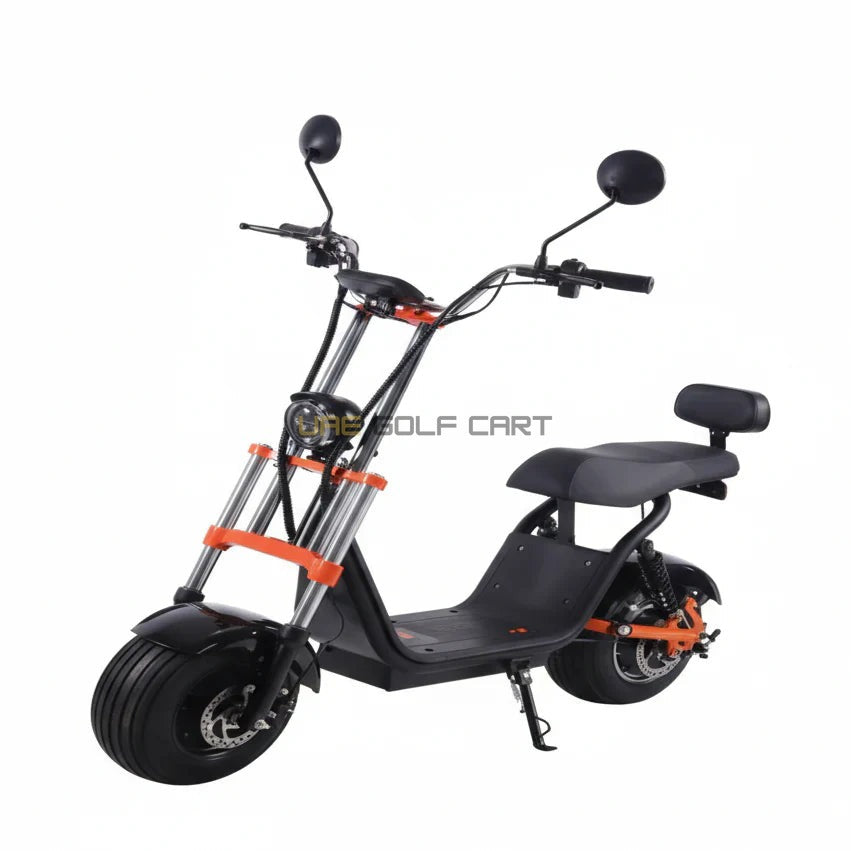 Harley Fat Tyre Electric Scooter C2 1200W Hydraulic Brake 48V 15.6Ah 50 km/h - Electric Motorbikes & Mopeds | UAE Golf Cart