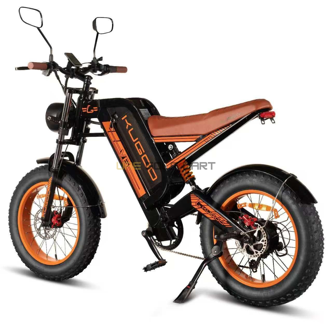 Harley Style Fat Tire Electric Bike with Removable 48V Lithium Battery and 1000W Dual Motor - Electric Bikes | UAE Golf Cart