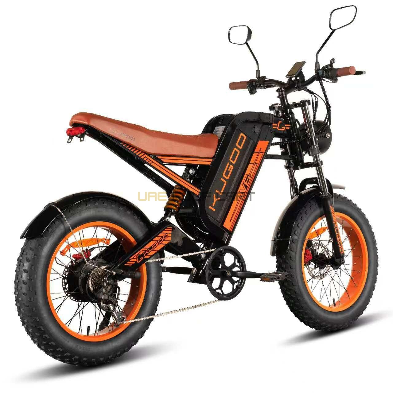 Harley Style Fat Tire Electric Bike with Removable 48V Lithium Battery and 1000W Dual Motor - Electric Bikes - Photo 4 | UAE Golf Cart