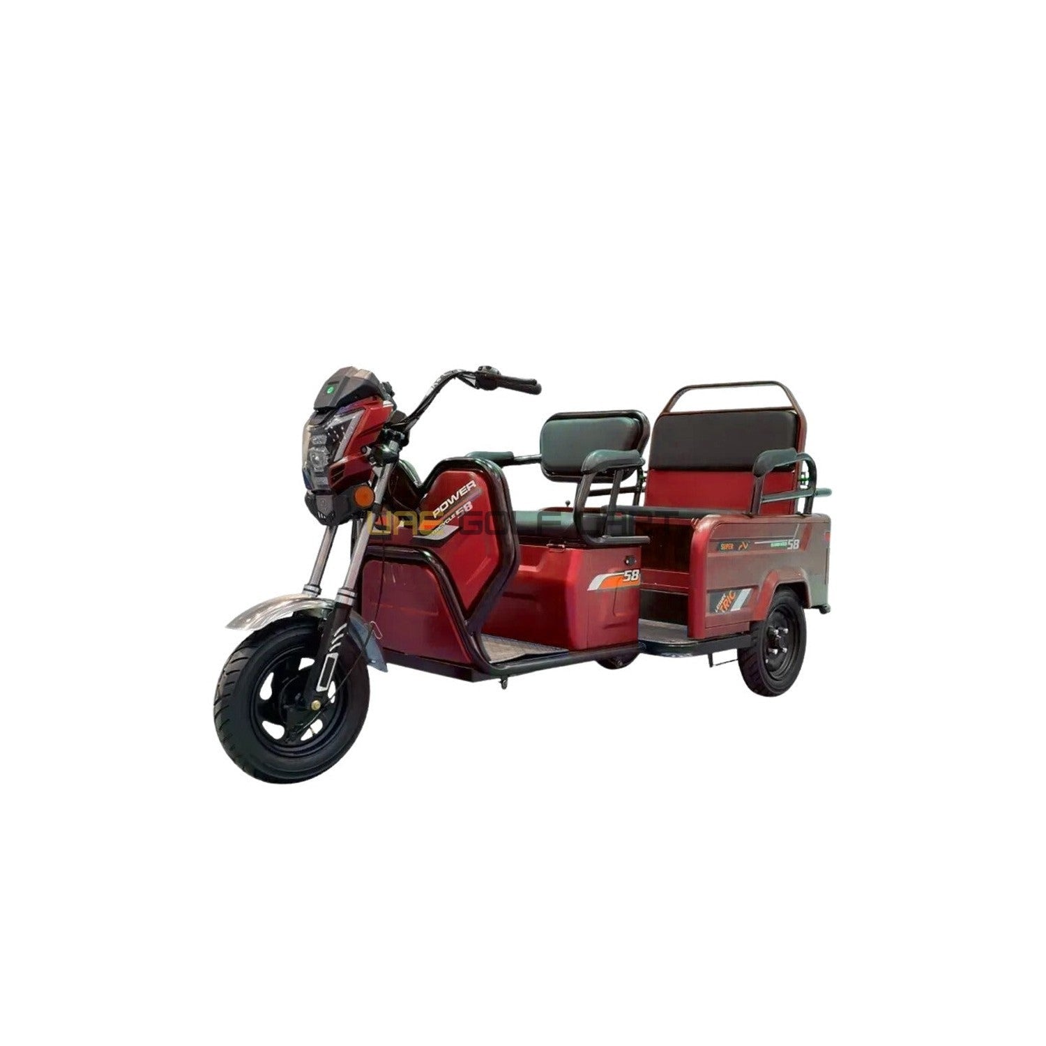 Buy Hybrid Electric Tricycle UAE Golf Cart 48V 800W 400kg 4 Seats Cargo Passenger Open Body EEC GCC UAE - Cargo Bikes at UAE Golf Cart