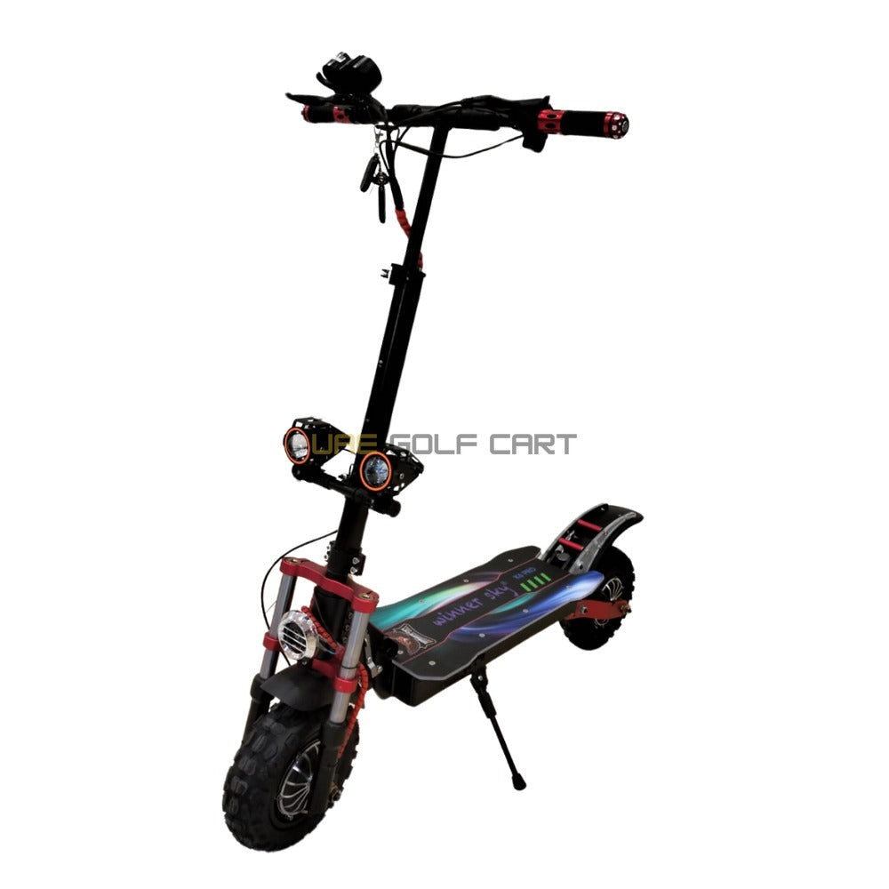 K6 Pro Foldable Electric Scooter 4000W Dual Motor 48V 15Ah - Foldable Electric Scooters - Close Up | UAE Golf Cart