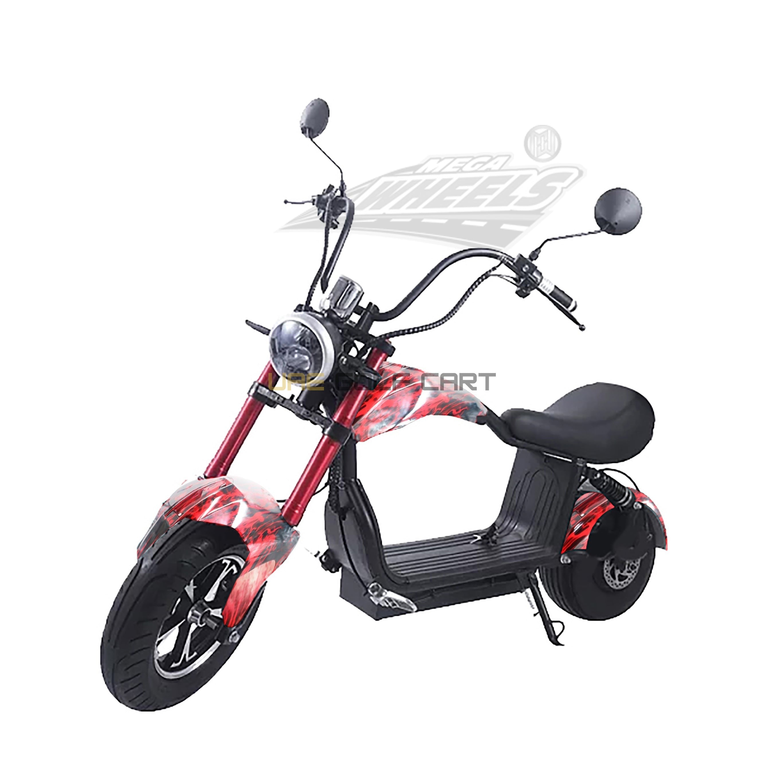 Mini Coco City Chopper 48V 1000W Electric Scooter with Seat, Fat Tires, 30 MPH, 150kg Load, 35km Range - Electric Motorbikes & Mopeds - Photo 12 | UAE Golf Cart
