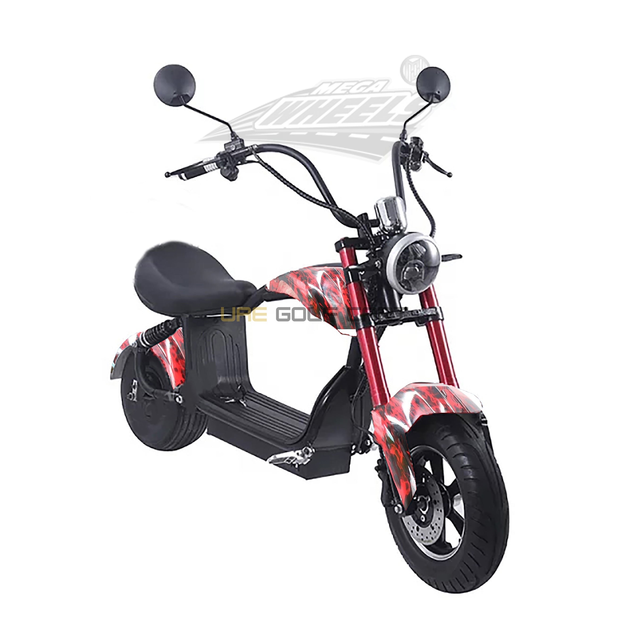 Mini Coco City Chopper 48V 1000W Electric Scooter with Seat, Fat Tires, 30 MPH, 150kg Load, 35km Range - Electric Motorbikes & Mopeds - Photo 14 | UAE Golf Cart