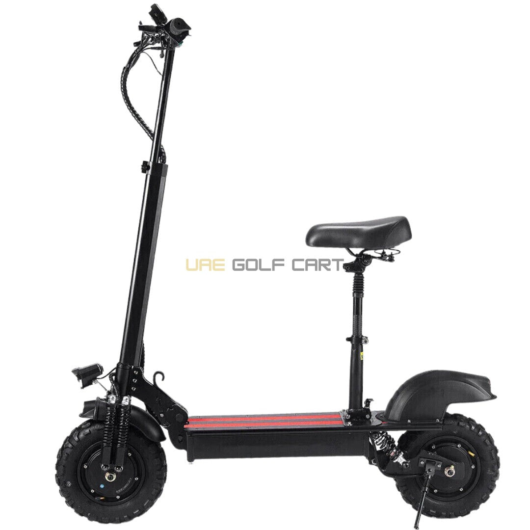 Off Road Dual Motor Electric Scooter 6000W 48V 15Ah 70km/h Max Speed 11" Tires Full Suspension - Foldable Electric Scooters - Photo 12 | UAE Golf Cart