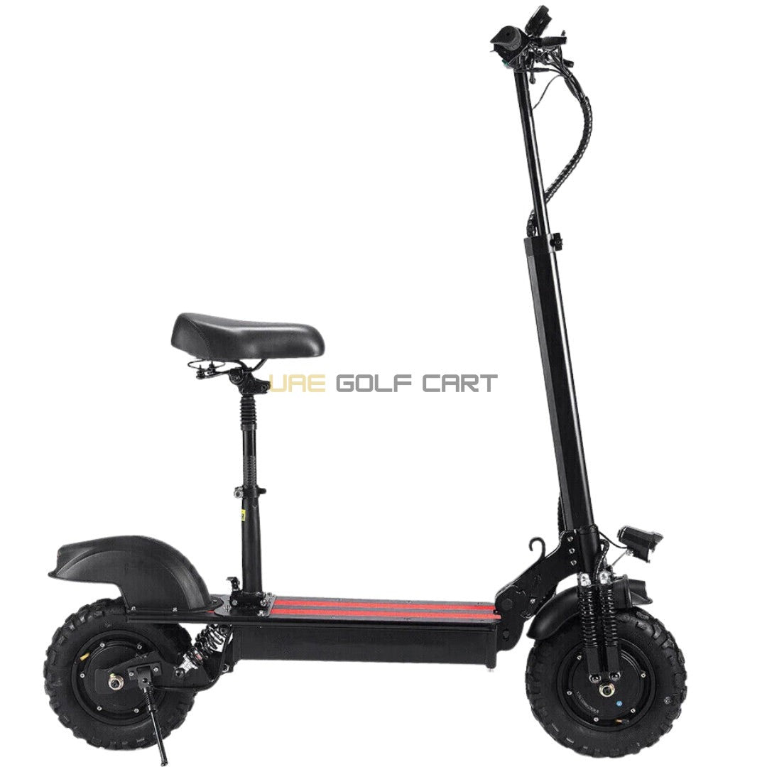 Off Road Dual Motor Electric Scooter 6000W 48V 15Ah 70km/h Max Speed 11" Tires Full Suspension - Foldable Electric Scooters - Photo 13 | UAE Golf Cart