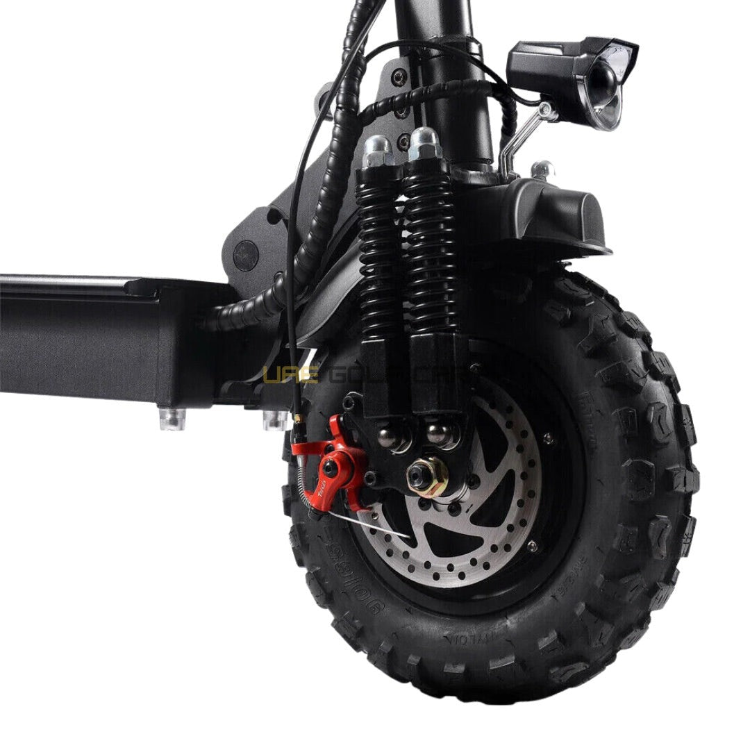 Off Road Dual Motor Electric Scooter 6000W 48V 15Ah 70km/h Max Speed 11" Tires Full Suspension - Foldable Electric Scooters - Photo 8 | UAE Golf Cart