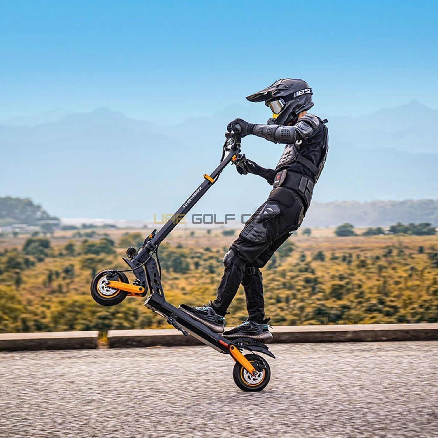 Buy Off-Road Electric Scooter 55 km Range 45 km/h Top Speed 800W Motor 10-inch Tires Foldable - Foldable Electric Scooters at UAE Golf Cart