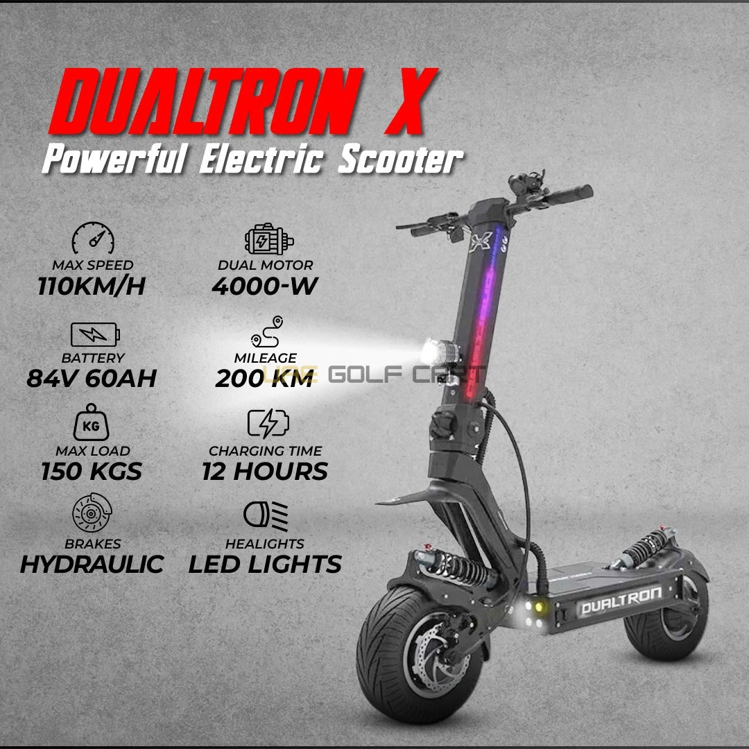 Powerful Dual Motor Electric Scooter 4000W 60V Foldable 110 km/h 200 km Range - Foldable Electric Scooters - Photo 5 | UAE Golf Cart