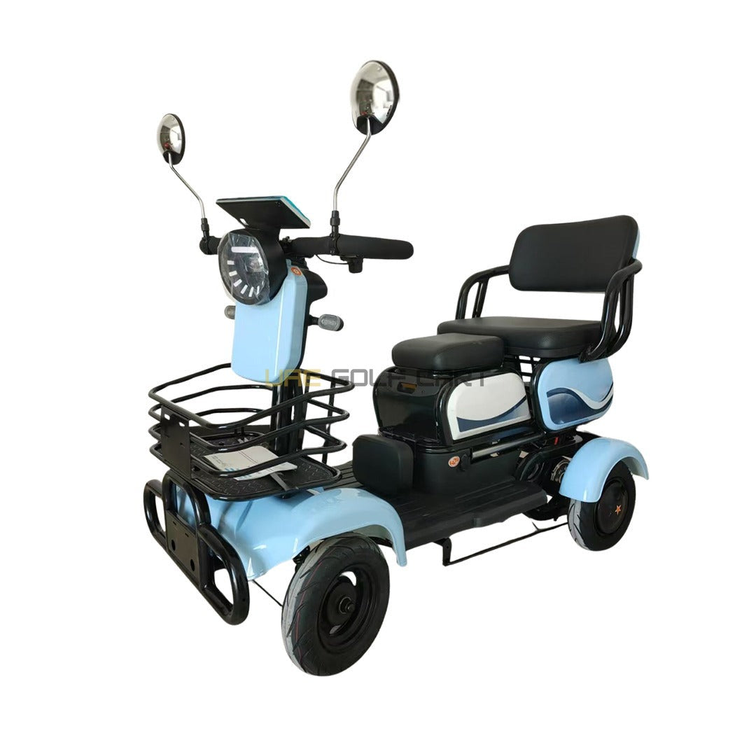 Quad Family Electric Scooter with 4 Wheels, Sliding Seats, 48V 20Ah Battery, 35 km/h Top Speed, 200 kg Load Capacity - Electric Motorbikes & Mopeds - Photo 6 | UAE Golf Cart