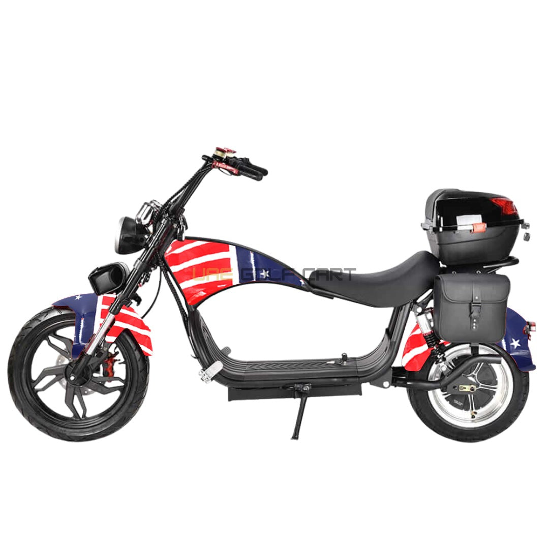 Turbo City Chopper Electric Scooter 4000W 60V 20Ah Foldable Fat Tire - Electric Motorbikes & Mopeds - Photo 15 | UAE Golf Cart