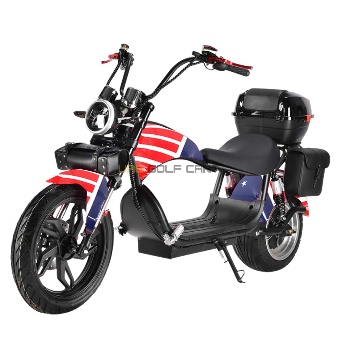 Turbo City Chopper Electric Scooter 4000W 60V 20Ah Foldable Fat Tire - Electric Motorbikes & Mopeds - Photo 16 | UAE Golf Cart