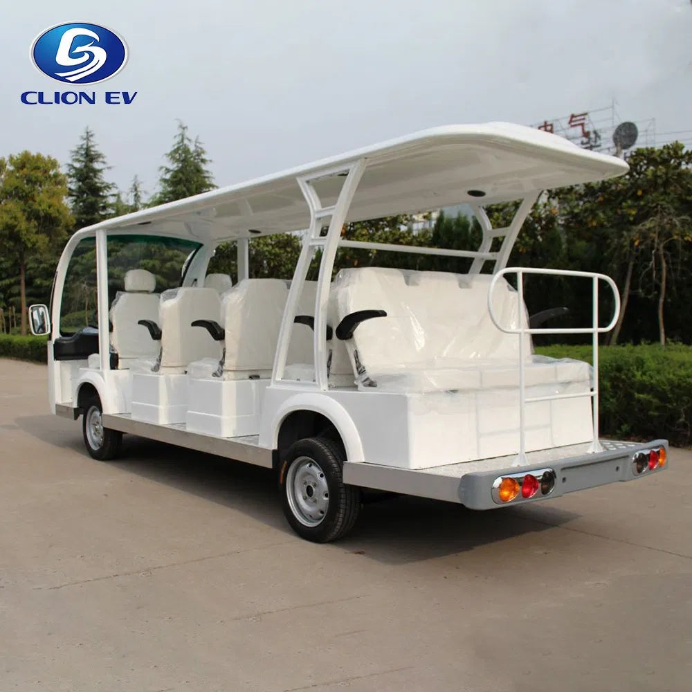 UAE Golf Cart - 14 Passenger Electric Shuttle Bus with 100 km Range and 7.5kW Motor - View 2