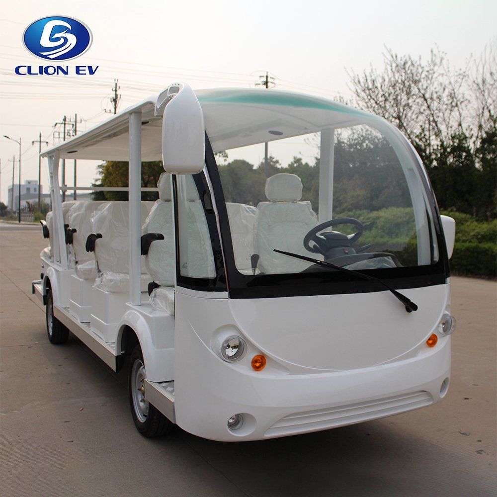 UAE Golf Cart - 14 Passenger Electric Shuttle Bus with 100 km Range and 7.5kW Motor - View 3
