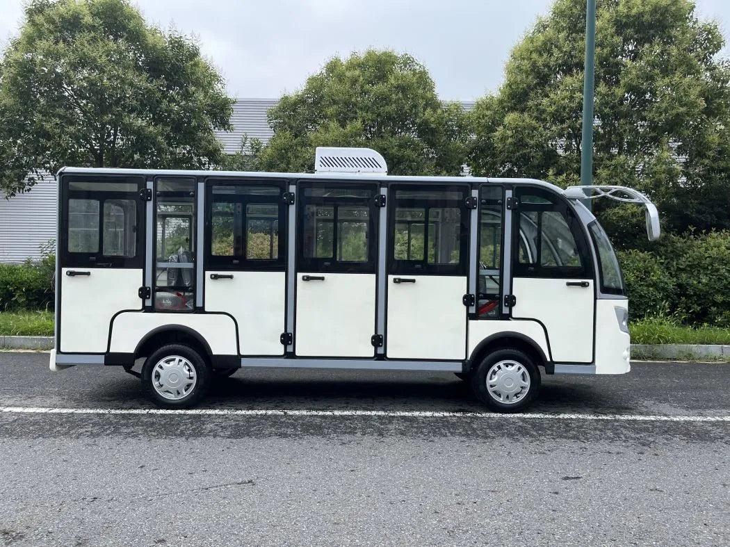 UAE Golf Cart - 14 Passenger Electric Sightseeing Shuttle Cart with AC Motor and Audio System