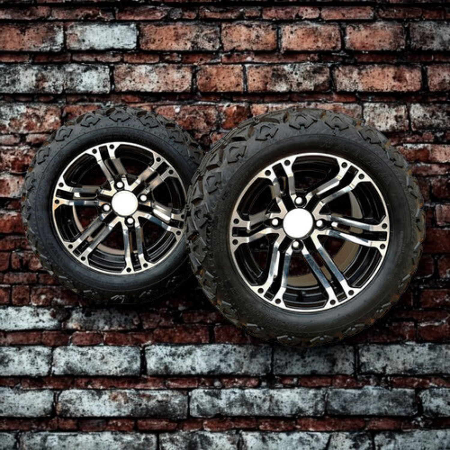 UAE Golf Cart - 215/35 12 Golf Cart Tire Low Profile Street Tread 4 Ply Rating (Fits 12 Inch Rims)