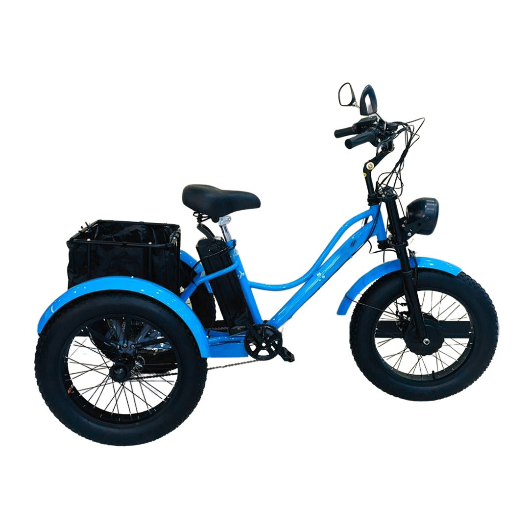 UAE Golf Cart 24-Inch Electric Trike Fat Tire 3 Wheel Cargo Electric Bike With Basket - View 4
