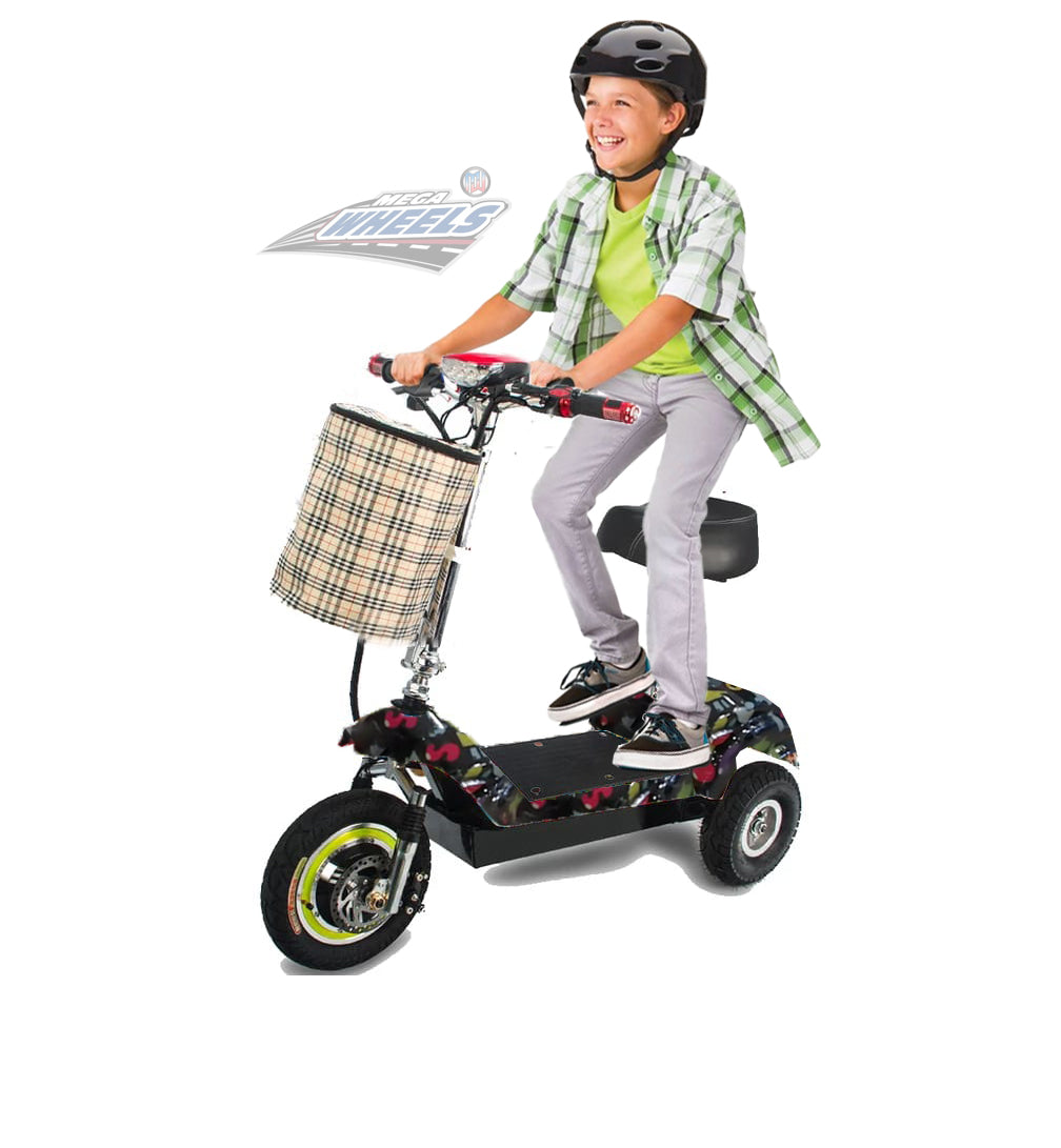 UAE Golf Cart 3 Wheel Electric Scooter 350W 25 km/h 36V 12Ah Foldable with Seat and Basket 100-120kg Load - View 8