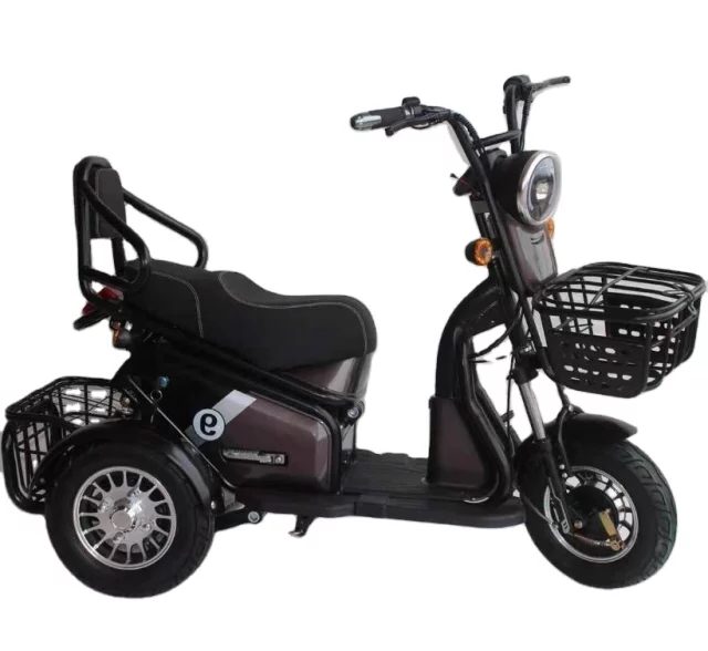 UAE Golf Cart 3-Wheel Electric Scooter with Dual Seats and Basket - View 11