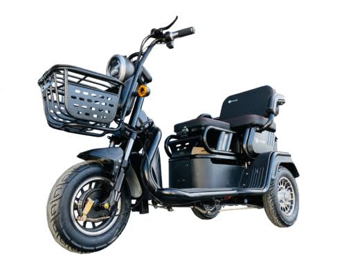 UAE Golf Cart 3-Wheel Electric Scooter with Dual Seats and Basket - View 13