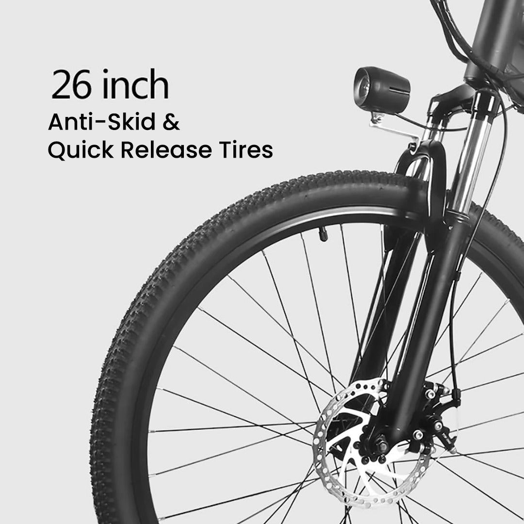 UAE Golf Cart 36V 350W Electric Mountain Bike with 26 Inch Wheels and Removable Battery - View 16