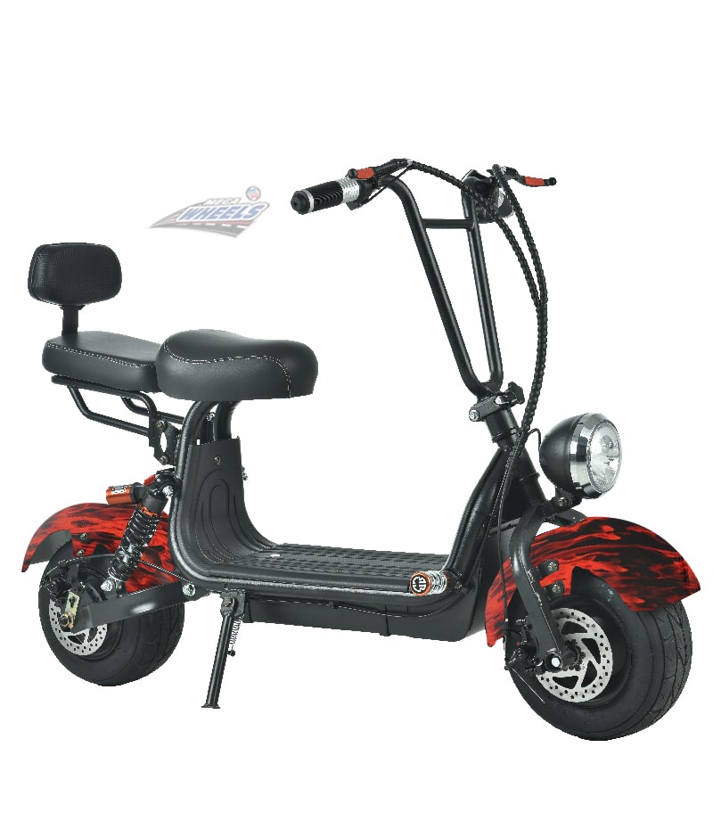 UAE Golf Cart 48V 1000W Mini Fat Tyre Electric Scooter with Removable Battery and Dual Seat - View 10