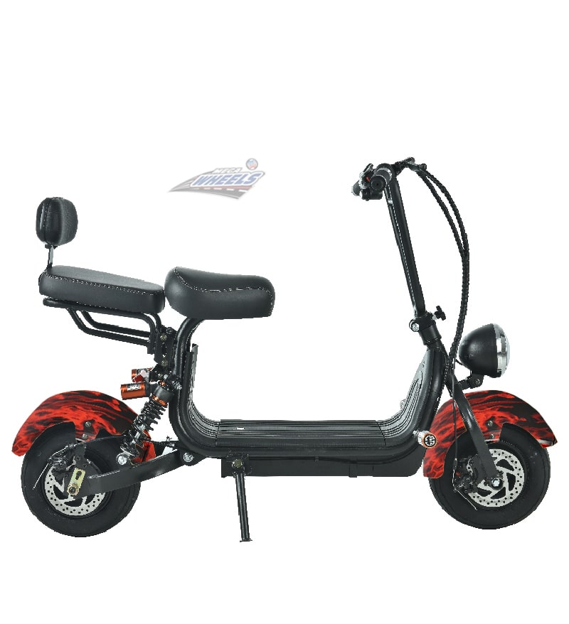UAE Golf Cart 48V 1000W Mini Fat Tyre Electric Scooter with Removable Battery and Dual Seat - View 2