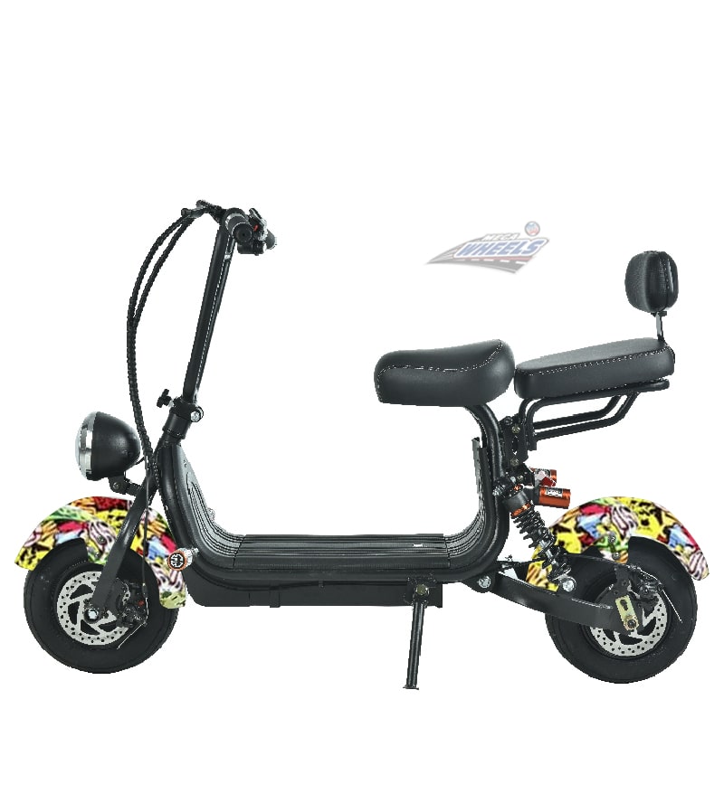 UAE Golf Cart 48V 1000W Mini Fat Tyre Electric Scooter with Removable Battery and Dual Seat - View 4