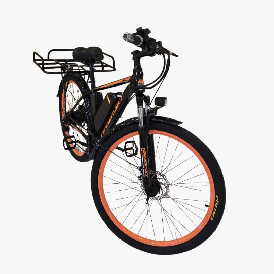 UAE Golf Cart 48V 13Ah Electric Bike with Removable Battery, Front LED, Rear Carrier, Advanced Suspension and 27.5" Tires - View 2