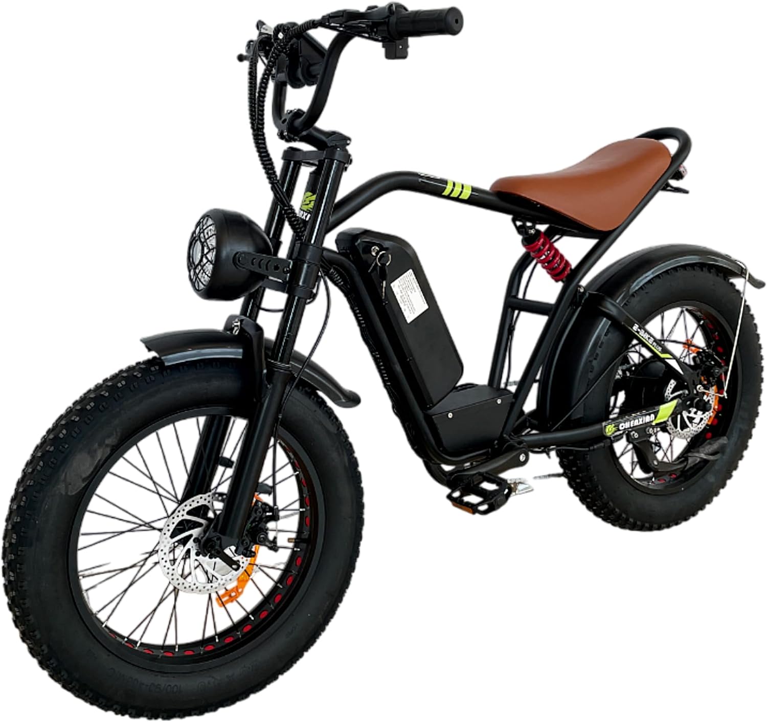 UAE Golf Cart 48V 15Ah Electric Mountain Bike with 1000W Motor, 60 Speed, Dual Suspension, 26x4.0 Tires, Disc Brakes - Off Road - View 8