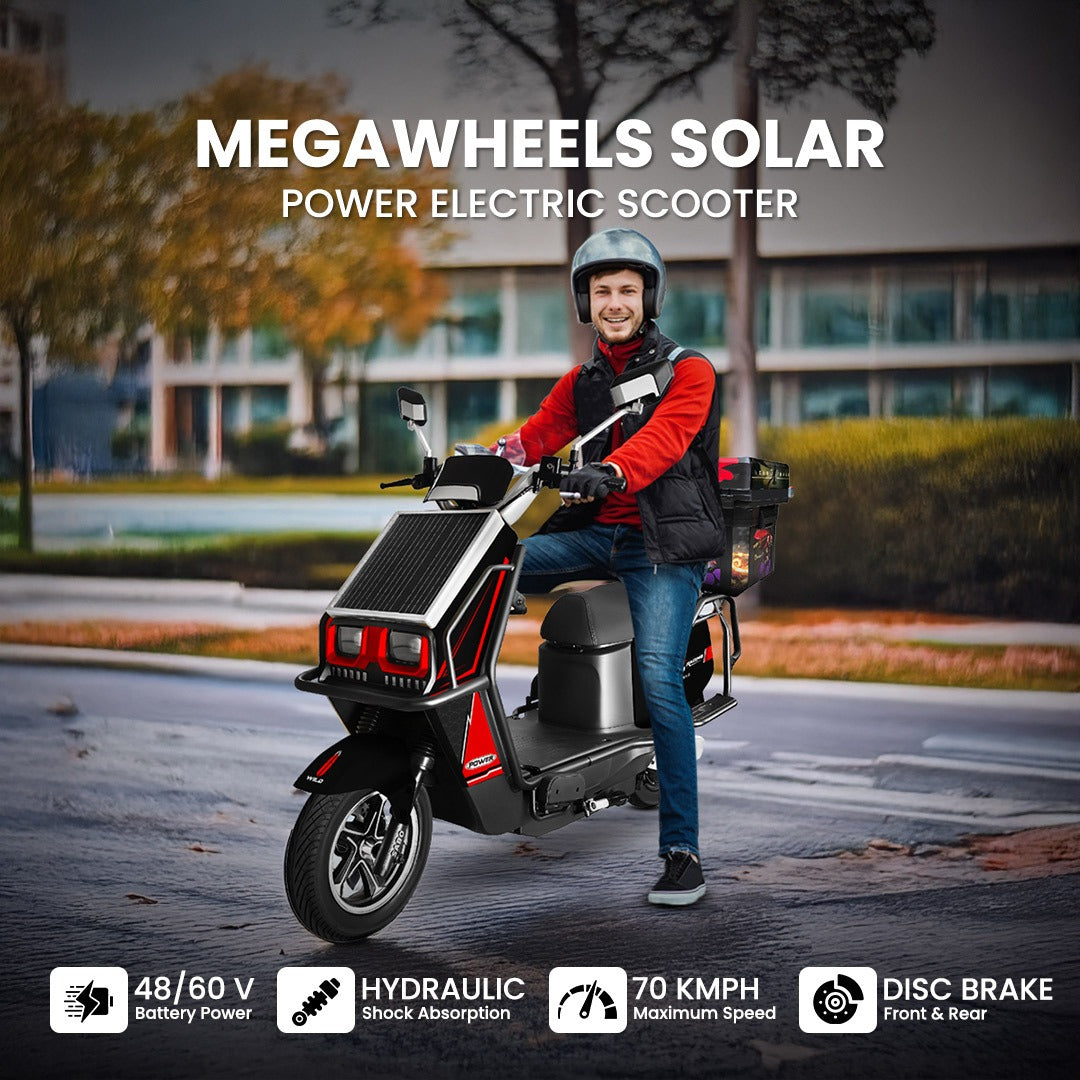 UAE Golf Cart 48V 2500W Hybrid Solar Electric Motorbike - 90-100 km Range, 70 km/h Top Speed, 20Ah Lead Acid Battery - View 2