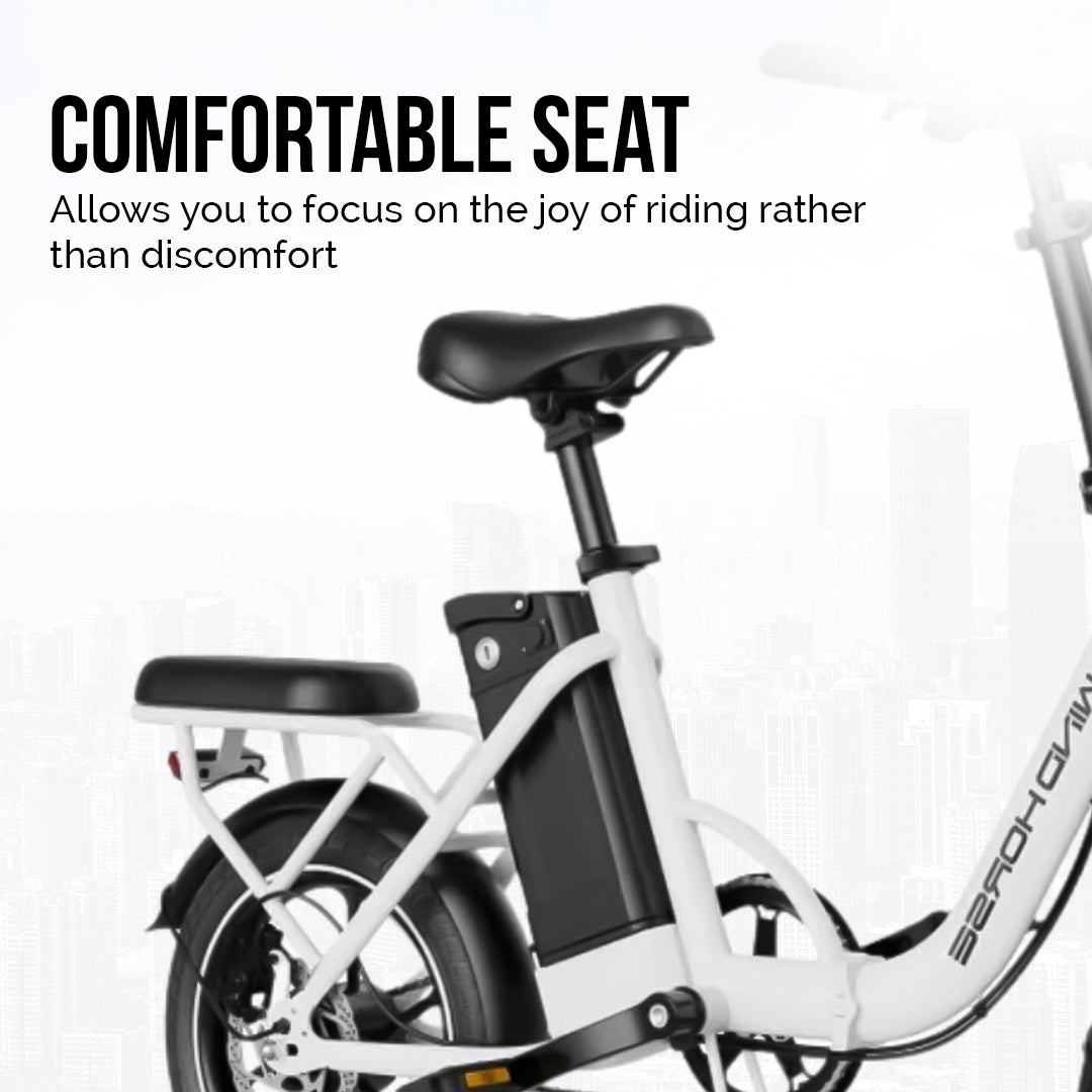 UAE Golf Cart 48V 350W Foldable Carbon Alloy Electric Bike 16" Tires 80kg Capacity - View 9