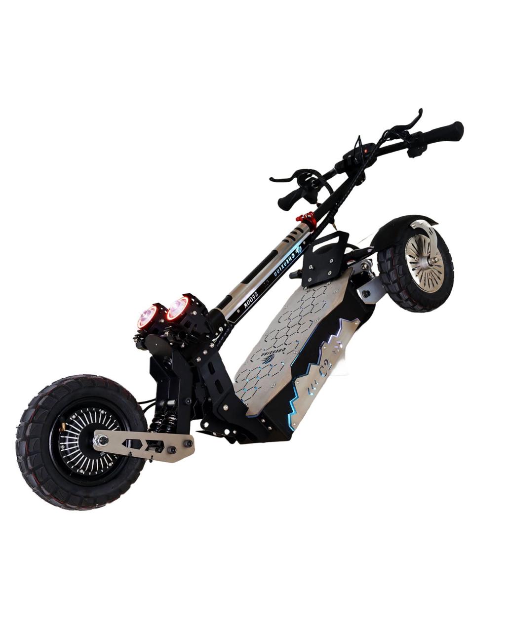 UAE Golf Cart 48V 7500W Triple Motor Foldable 3-Wheel Electric Scooter for Adults, 70 km/h, 80 km Range - View 1