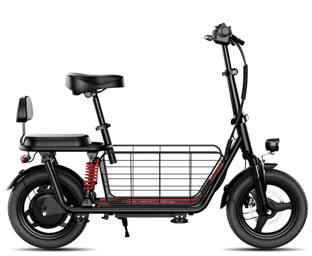 UAE Golf Cart 48V Electric Scooter with Dual Seats, Basket, 500W Hub Motor, 22 MPH, 25 Mile Range - View 2