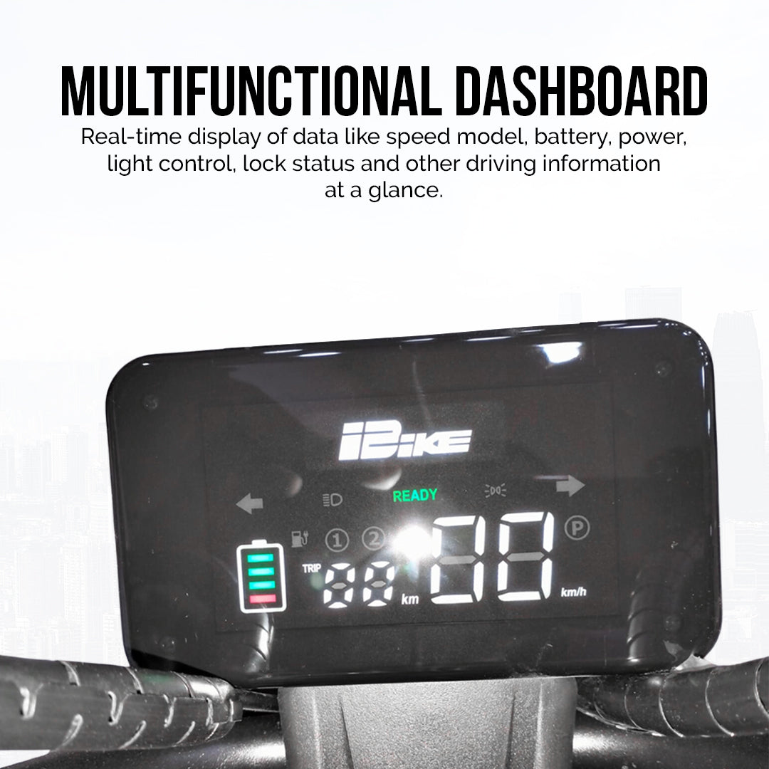 UAE Golf Cart 48V Electric Scooter with LED Screen and Basket - 200kg Capacity - View 22