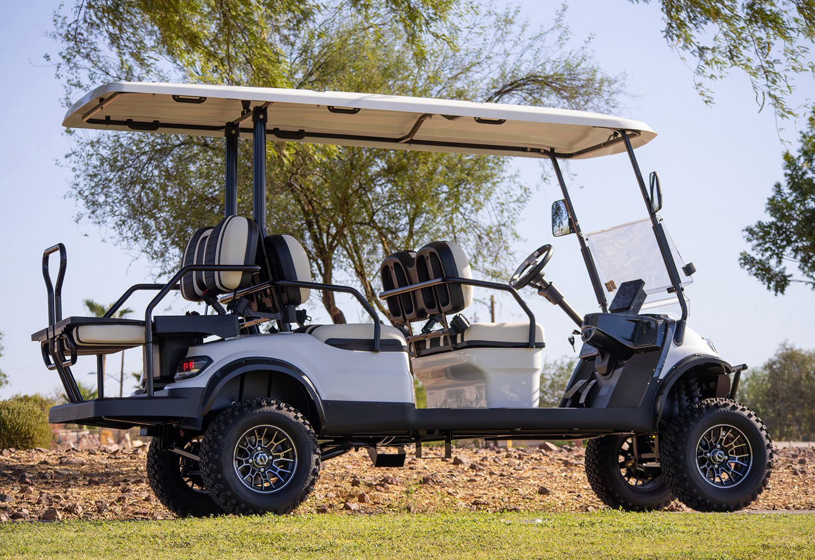 UAE Golf Cart - 6 Seater Lifted Off Road Golf Cart with Lithium Battery and Built In Cooler - View 2