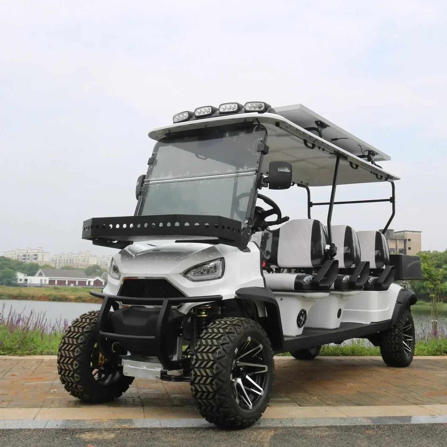 UAE Golf Cart - 6 Seater Off Road Electric Golf Cart with Lithium Battery and Solar Panel - View 2