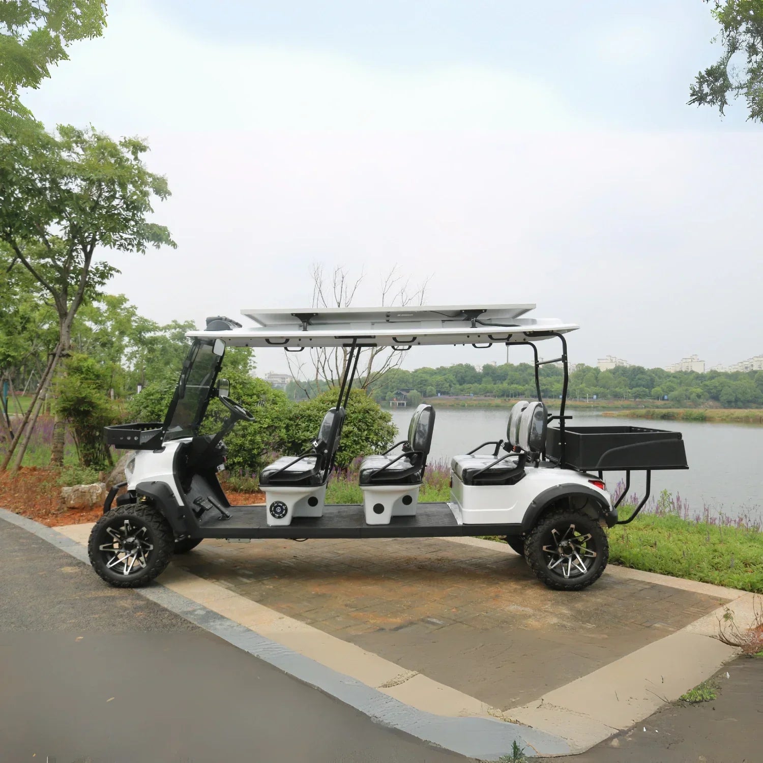UAE Golf Cart - 6 Seater Off Road Electric Golf Cart with Lithium Battery and Solar Panel - View 3