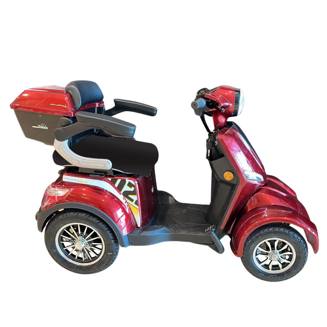 UAE Golf Cart 60V 600W 4 Wheel Electric Scooter with Seat, Storage Compartment, LED Light and Reverse Gear - View 2