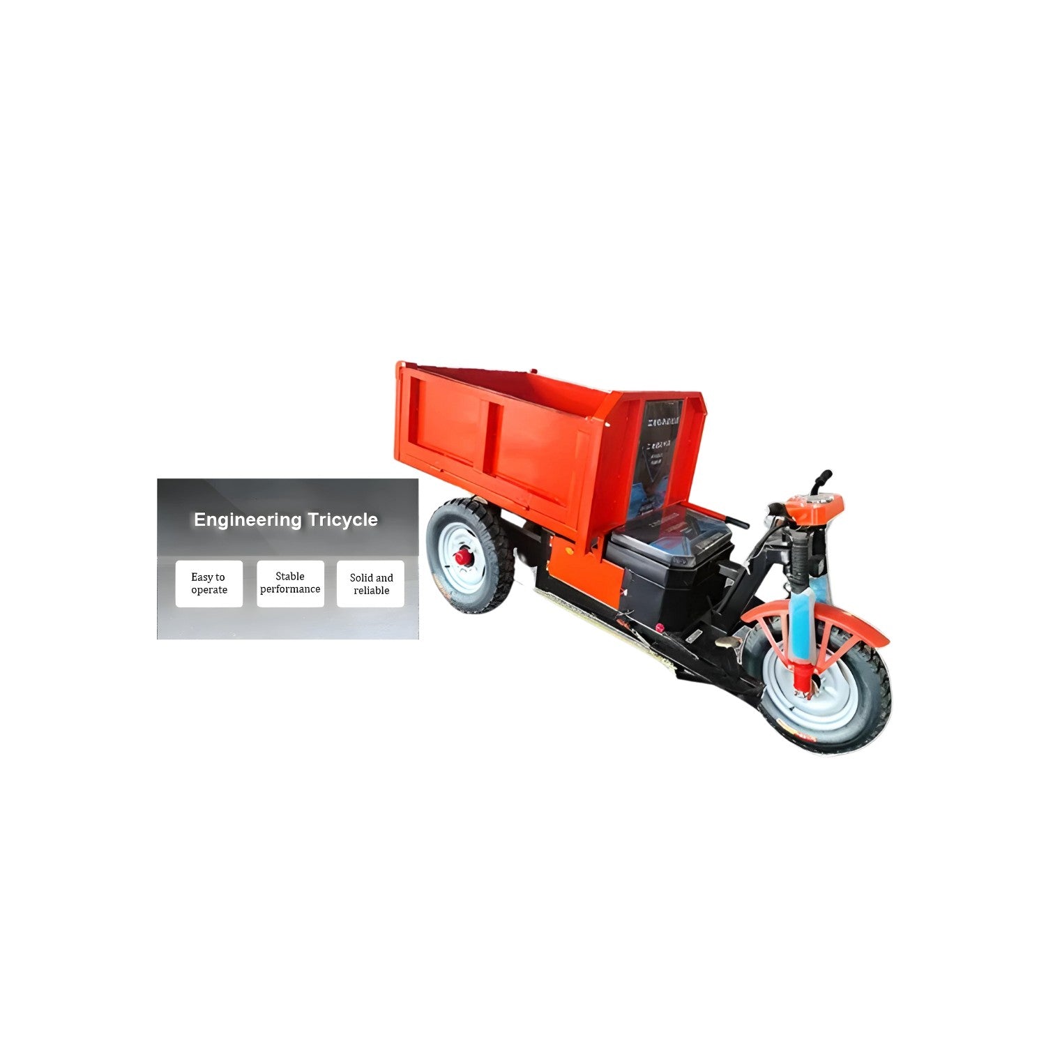 UAE Golf Cart - Electric Cargo Bike Mini Dumper UAE Golf Cart 1200W 500kg 60V Flatbed Dump Tricycle Construction UAE - View 4