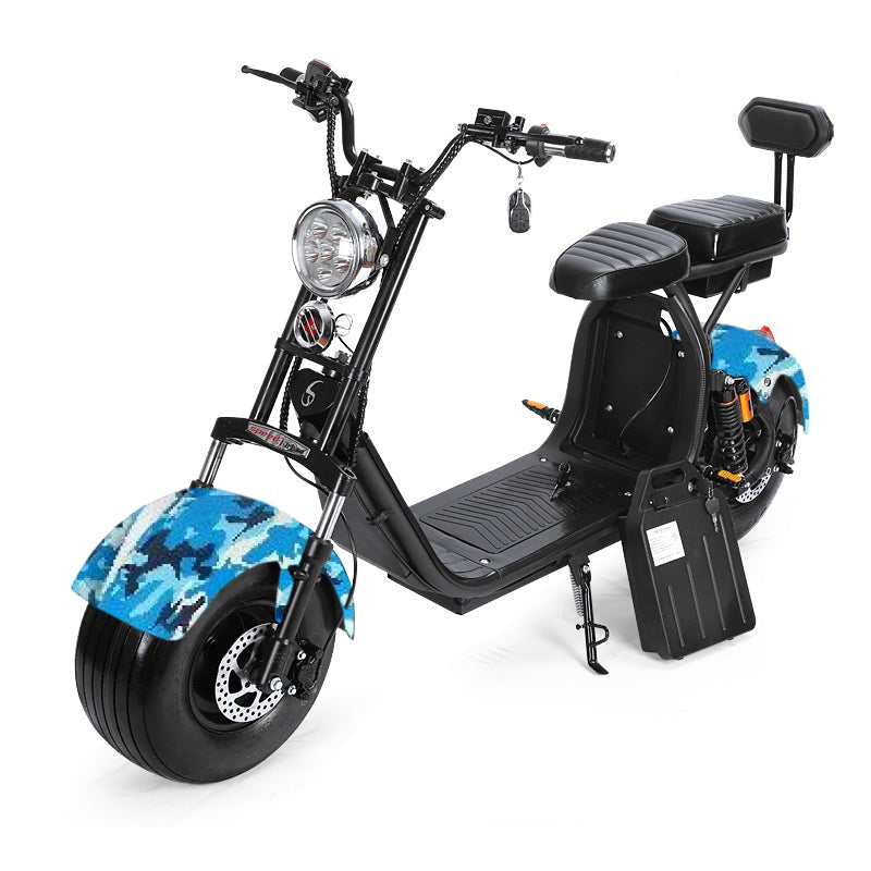 UAE Golf Cart Electric Scooter 55 km/h 2000W Fat Wheels Removable 60V Battery - View 14