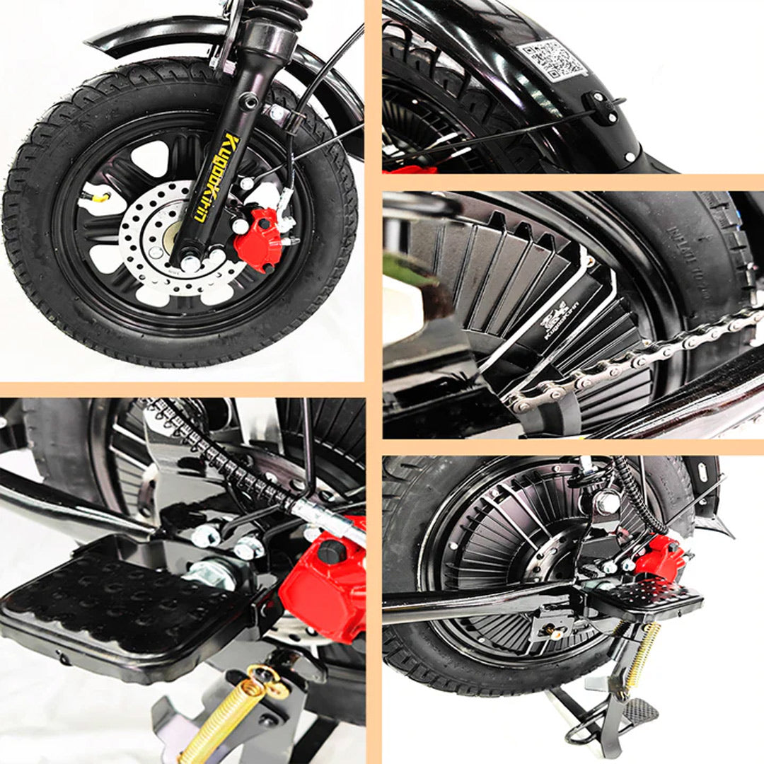 UAE Golf Cart Electric scooter 60V 21Ah, 55 km/h, 80 km range, 200 kg load, basket and seat - View 14